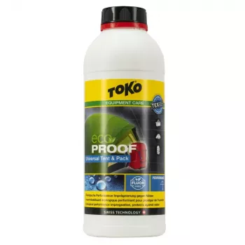 TOKO Tent and Pack Proof 1000 ml Refill – audinių impregnavimo skystis palapinėms, kuprinėms ir lauko tekstilei
