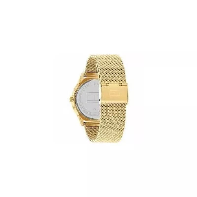 Tommy Hilfiger vyriškas laikrodis 1710469 analoginis kvarcinis 40mm mėlynas ciferblatas rudos odos dirželis