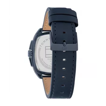 Tommy Hilfiger vyriškas analoginis kvarcinis laikrodis 1710558, 40 mm, mėlynas ciferblatas, ruda oda