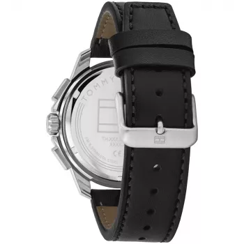 Tommy Hilfiger vyriškas laikrodis 1710619 analoginis kvarcinis 46mm mėlynas ciferblatas nerūdijantis plienas