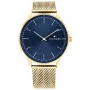 Tommy Hilfiger vyriškas laikrodis 1791877 analoginis kvarcinis 43mm nerūdijantis plienas mėlynas ciferblatas
