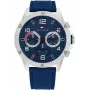 Tommy Hilfiger 1792027 Vyriškas analoginis kvarcinis laikrodis, 44 mm, mėlynas ciferblatas, nerūdijantis plienas