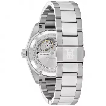 Tommy Hilfiger vyrų 1792154 kvarcinis nerūdijančio plieno laikrodis 40mm mėlynu ciferblatu