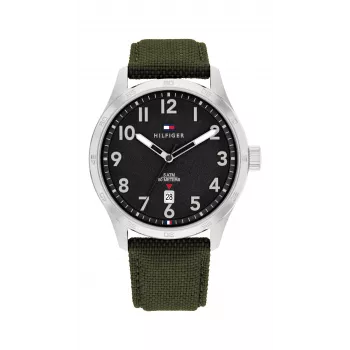Tommy Hilfiger Vyriškas Damon Kvarcinis Analoginis Laikrodis 1710593 43mm Mėlynas Ciferblatas Nerūdijantis Plienas