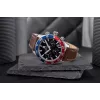 Vyriškas laikrodis Tommy Hilfiger Damon 1792166 40mm mėlynas ciferblatas ruda oda