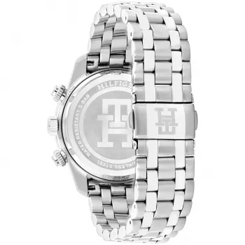 Tommy Hilfiger Vyriškas Laikrodis Damon Quartz 1792185 41mm Mėlynas Ciferblatas Nerūdijantis Plienas
