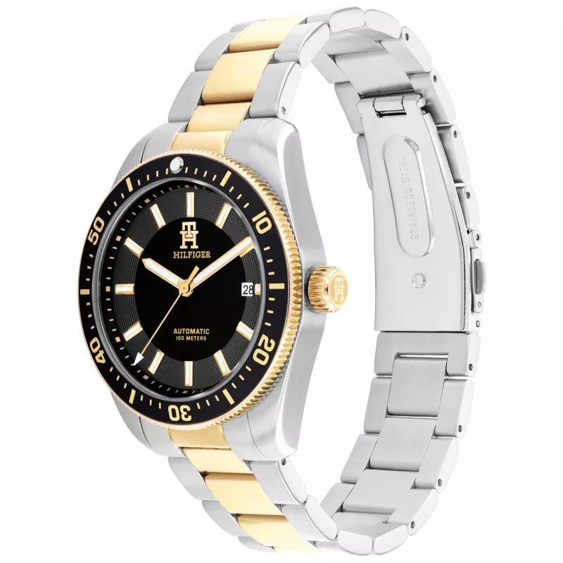 Tommy Hilfiger Deacon Vyriškas Kvarco Laikrodis 40mm Mėlynas Ciferblatas Plieninis Tinklelis