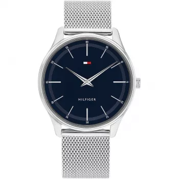 TOMMY HILFIGER Vyriškas TH Sport Kvarcinis Laikrodis 40mm Mėlynas Ciferblatas Ruda Odinis Dirželis 1710468
