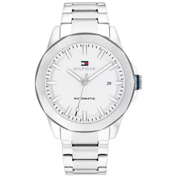 Tommy Hilfiger vyriškas laikrodis 1710695 42mm mėlynas ciferblatas plieninis tinklelis