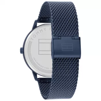 Tommy Hilfiger vyriškas laikrodis 1791841 43mm nerūdijantis plienas mėlynas ciferblatas