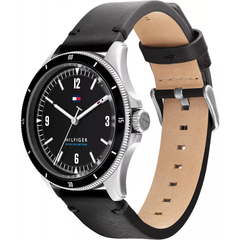 Tommy Hilfiger vyriškas laikrodis 1791904 44mm nerūdijantis plienas mėlynas ciferblatas