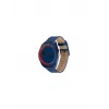 Tommy Hilfiger vyriškas laikrodis 1792041 45 mm mėlynu ciferblatu ir rudu odiniu dirželiu