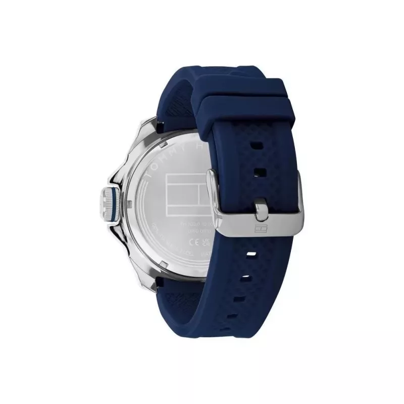 Tommy Hilfiger vyriškas laikrodis 1792134 48mm nerūdijančio plieno mėlynu ciferblatu