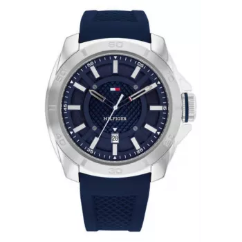 Tommy Hilfiger vyriškas laikrodis 1792134 48mm nerūdijančio plieno mėlynu ciferblatu