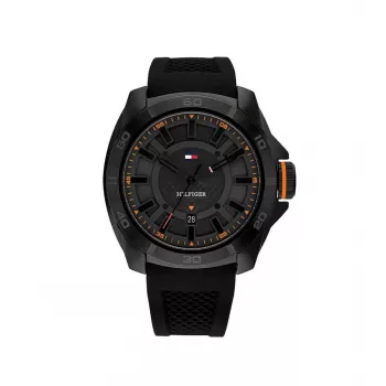 Tommy Hilfiger vyriškas laikrodis 1792137 49mm nerūdijantis plienas mėlynas ciferblatas chronografas