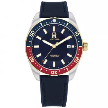 Tommy Hilfiger vyriškas laikrodis 1792141 40mm nerūdijančio plieno mėlynas ciferblatas