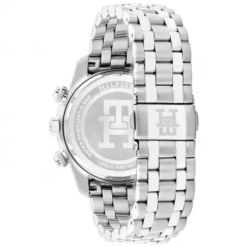 Tommy Hilfiger vyriškas laikrodis 1792157 41mm mėlynas ciferblatas ruda oda