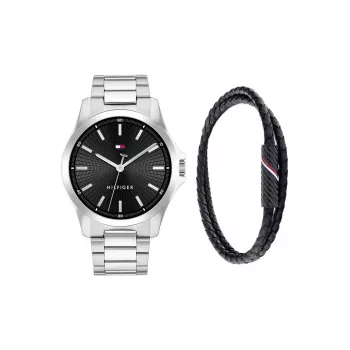 Vyriškas laikrodis Tommy Hilfiger 2770191 43mm nerūdijančio plieno mėlynu ciferblatu