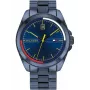 Tommy Hilfiger vyriškas laikrodis TH1791689, 44 mm, mėlynas ciferblatas, ruda odinė apyrankė