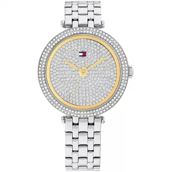 Tommy Hilfiger Women's Pippa Quartz Analog Watch 34mm Stainless Steel Rose Gold-Tone