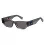 TOMMY JEANS Moteriški Akiniai nuo Saulės TJ-0093-S-KB7 – Juodas Rėmas, Pilki Lęšiai, 55/18/145 mm
