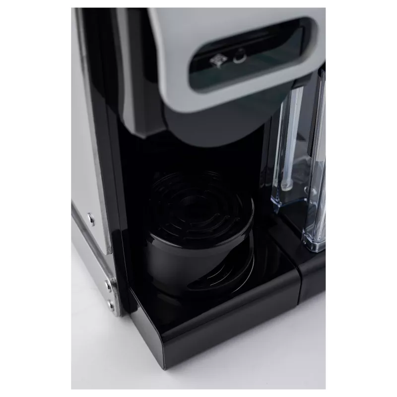 TORNADO TST-550M-GS 7-in-1 kavos aparatas su 15 bar siurbliu, 1,8 l vandens talpa ir pieno plakikliu – juodas/sidabrinis