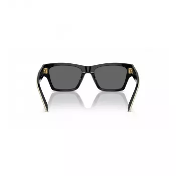 Tory Burch TY7207U200487 Moteriški katinuko formos akiniai nuo saulės – permatomas rudas rėmelis, rudi gradientiniai lęšiai, 53 mm