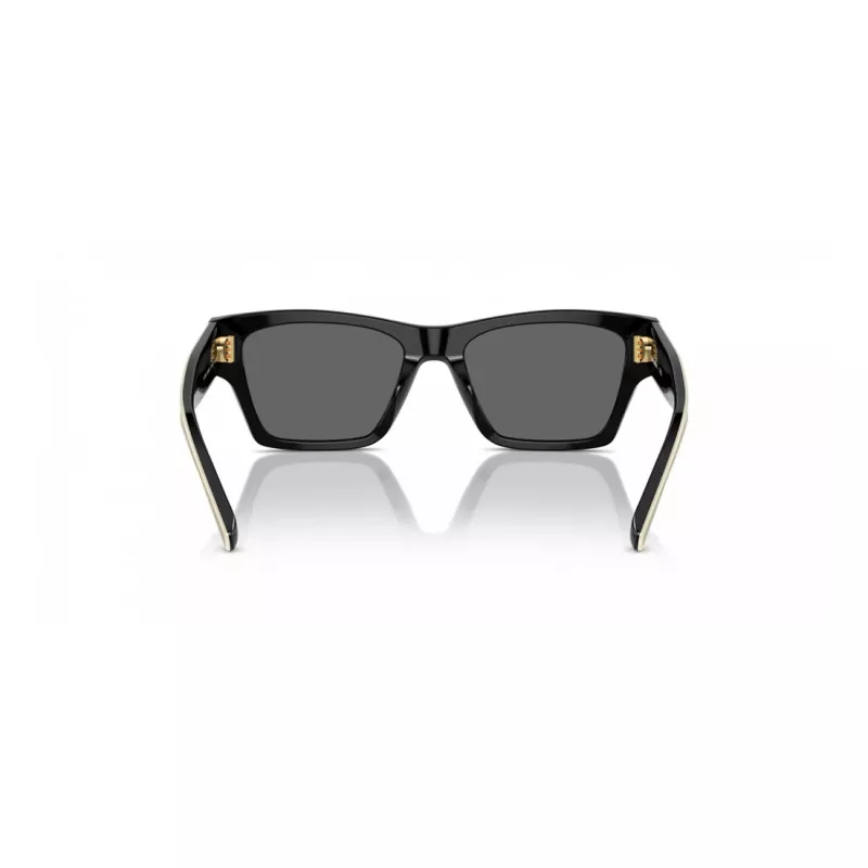 Tory Burch TY7207U200487 Moteriški katinuko formos akiniai nuo saulės – permatomas rudas rėmelis, rudi gradientiniai lęšiai, 53 mm