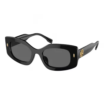 Tory Burch moteriški drugelio/katės akies akiniai nuo saulės TY7202U170973 tamsiai Havana rudi gradientiniai 50mm