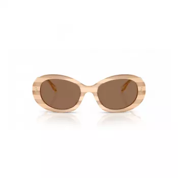 Tory Burch moteriški akiniai nuo saulės TY7214U318173 Vėžlio kiauto spalvos acetatinis rėmelis, rudi gradientiniai lęšiai, 53 mm