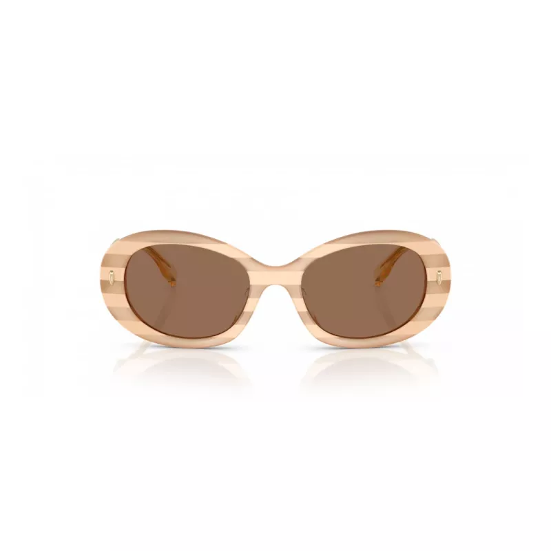 Tory Burch moteriški akiniai nuo saulės TY7214U318173 Vėžlio kiauto spalvos acetatinis rėmelis, rudi gradientiniai lęšiai, 53 mm