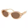 Tory Burch moteriški akiniai nuo saulės TY7214U318173 Vėžlio kiauto spalvos acetatinis rėmelis, rudi gradientiniai lęšiai, 53 mm