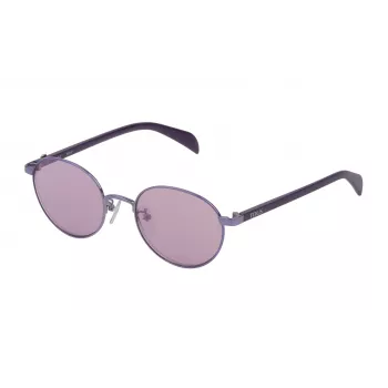 TOUS STO393-5008RB Moteriški Akiniai nuo Saulės Rudi Havana Acetatas Kvadratinis Rėmas UV400