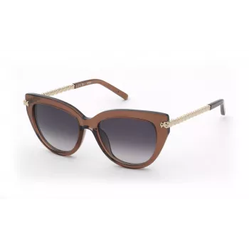 TOUS moteriški katės akies formos akiniai nuo saulės STOD13-530893 Havana ruda gradientinė 53mm
