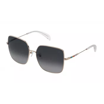 TOUS Moteriški Akiniai nuo Saulės STO403S580300 – Juodas Acetato Rėmelis, Pilki Polikarbonato Lęšiai, UV400 Apsauga, 58 mm Lęšio Plotis