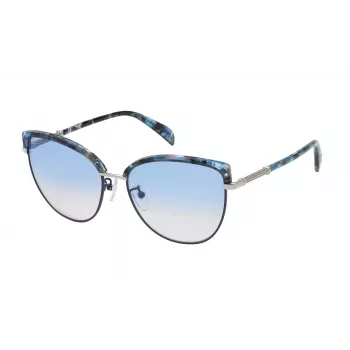 TOUS moteriški akiniai nuo saulės STO436570SN9 Havana rudo acetato rėmeliu, rudi gradientiniai lęšiai 57mm