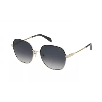 TOUS moteriški akiniai nuo saulės STO439560301 – kvadratinis acetatinis rėmelis, UV400 apsauga, 56 mm lęšiai