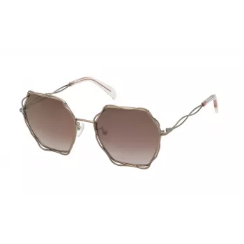 TOUS Moteriški akiniai nuo saulės STO445-57A39G Cat Eye Acetatas Havana Brown Tortoise 57/19/140 mm UV400