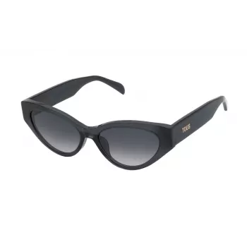 TOUS moteriški akiniai nuo saulės STOB84-550705 Havana acetatas drugelis geometriniai 55mm