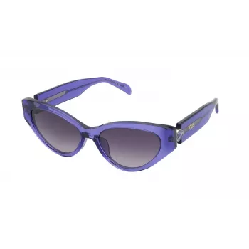 TOUS moteriški akiniai nuo saulės STOB84S5506LA Havana Acetate Square Frame Brown Gradient Lens UV400