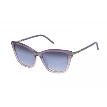 TOUS moteriški akiniai nuo saulės STOB87-540ABT – Havana acetatiniai katinėlio formos rėmeliai su rudais gradientiniais lęšiais 54 mm