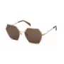 TOUS moteriški akiniai nuo saulės STO445-57300K Brown Havana Geometric Full Rim
