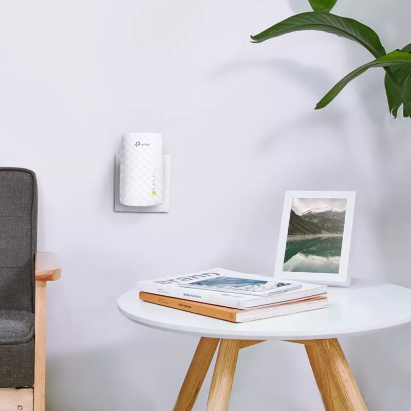TP-Link AC750 Wi-Fi Range Extender RE200 – Dviejų juostų signalo stiprintuvas su Ethernet prievadu, WPS ir Access Point režimu