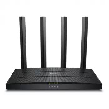 TP-Link Archer AX18 Wi-Fi 6 dviejų juostų gigabitinis belaidis maršrutizatorius (AX1800, 4x Gigabit LAN, juodas)