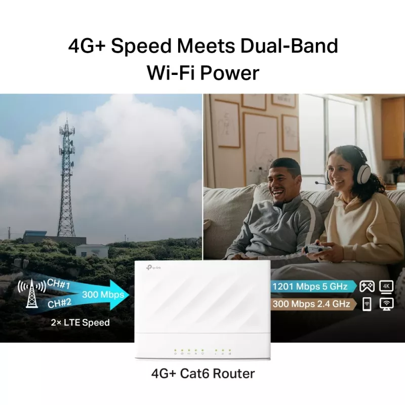TP-LINK Archer MX700 4G+ AX1500 Dual Band Wi-Fi 6 LTE maršrutizatorius