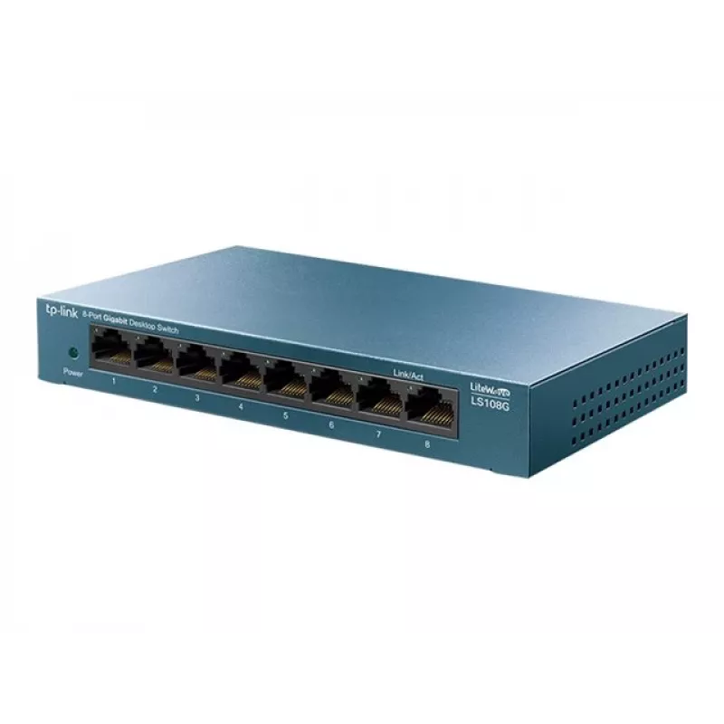 TP-Link LiteWave LS108G – 8 prievadų nevaldomas Gigabit Ethernet komutatorius