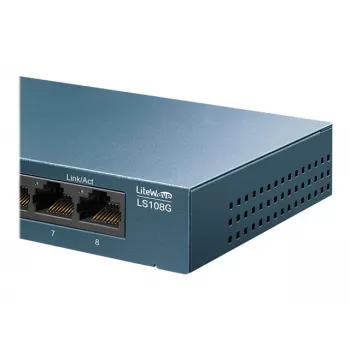 TP-Link LiteWave LS108G – 8 prievadų nevaldomas Gigabit Ethernet komutatorius