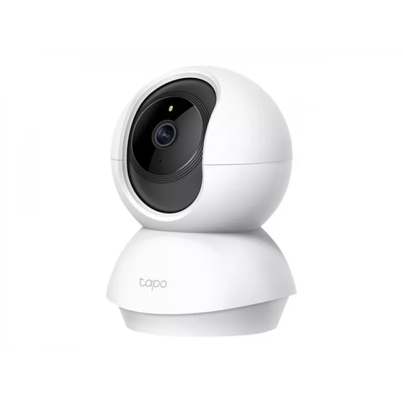 TP-Link Tapo C200 Pan/Tilt belaidė vaizdo kamera, 1080p Full HD, 360° pan, 114° tilt, naktinis matymas, dvipusis garsas, microSD lizdas, veikia su Alexa ir Google Assistant, balta