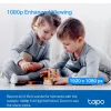 TP-Link Tapo C200C Pan/Tilt namų apsaugos Wi-Fi kamera - 1080p Full HD, 360° horizontalus sukimas, dvipusis garsas, naktinis matymas iki 9 m, microSD iki 256 GB, balta