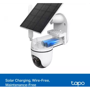 TP-LINK Tapo C615G KIT V1 saulės energija varomas apsaugos kamerų rinkinys – lauko PTZ tinklo stebėjimo kamera, atspari dulkėms/orams, dienos ir nakties spalva